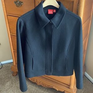 AK Blazer black wool waist length